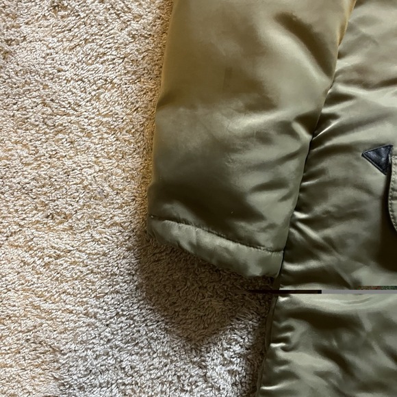 Vintage Polo Ralph Lauren Military Style Down Jacket Men's Medium Olive Green - Picture 5 of 16